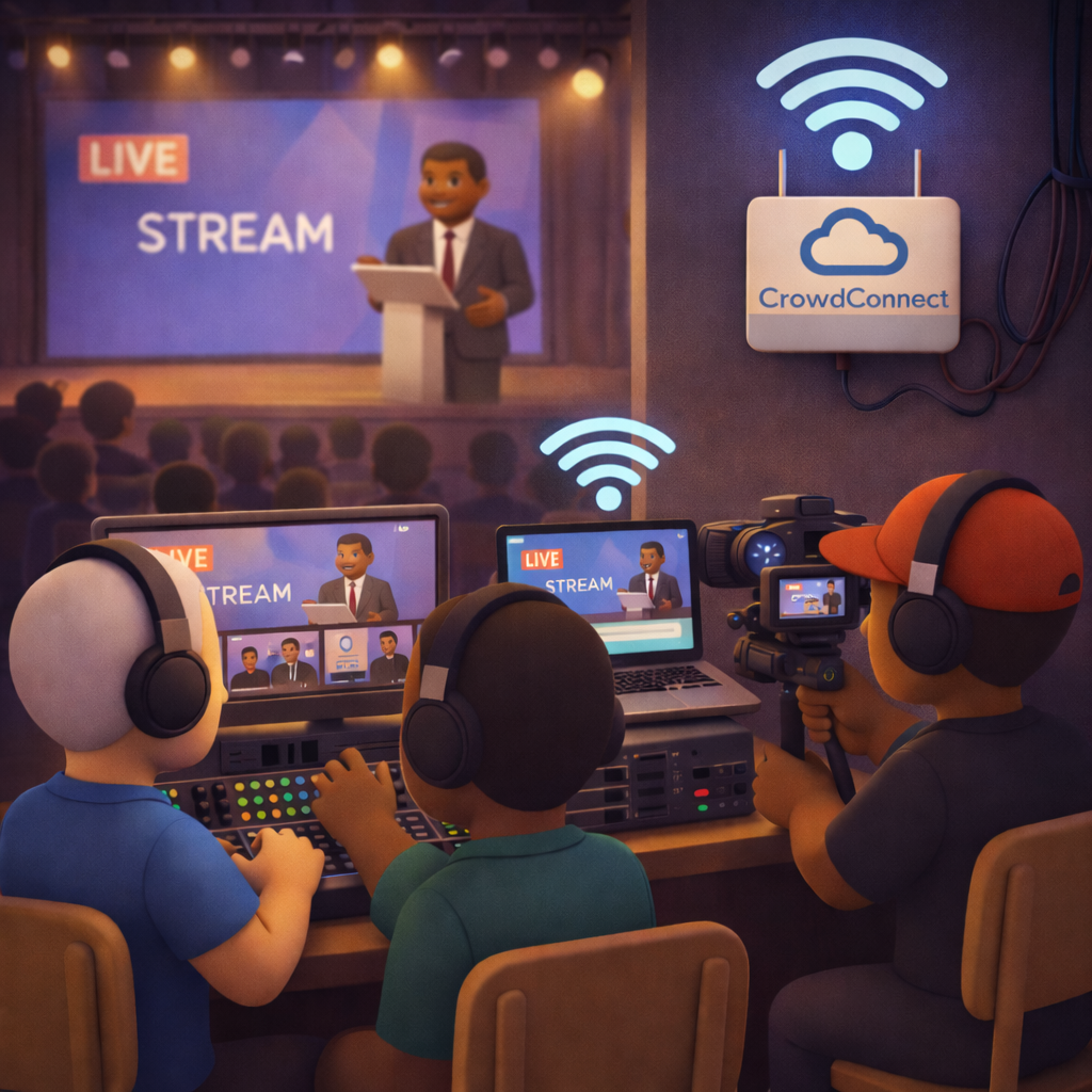 WiFi for live streaming and social posting